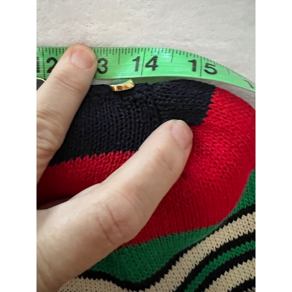 VTG St. John Knit Dress Multicolor Striped Saks Fifth Avenue Dress - sz 6* - Picture 10 of 14